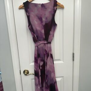 Elegant Purple Sleeveless Dress